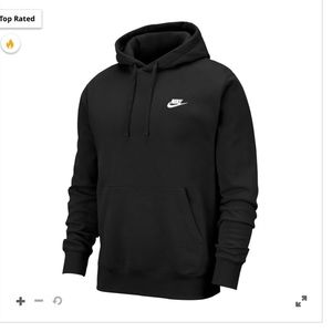 Black Nike Fleece Funnel Neck Hoodie Women’s